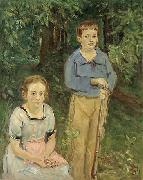 Max Slevogt Kinder im Wald oil on canvas